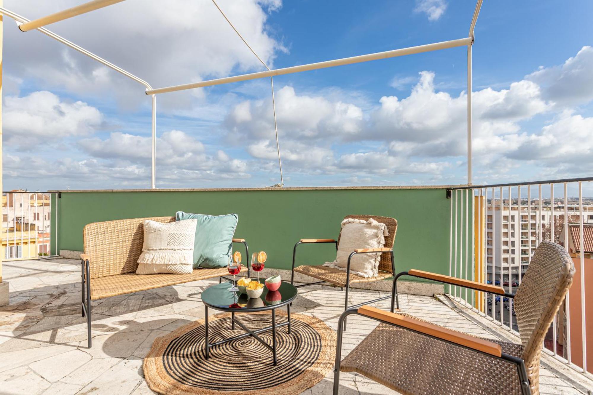 Viola Penthouse With Rome Panoramic View Lägenhet Exteriör bild